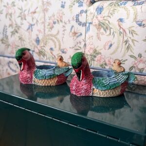 Vtg Duck Tealight Holders